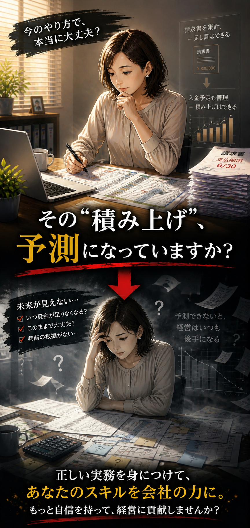 その積み上げ、予測になっていますか？