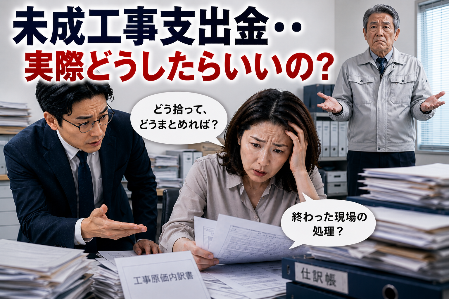 未成工事支出金・・実際どうしたらいいの？　経理処理に困惑する建設業の現場